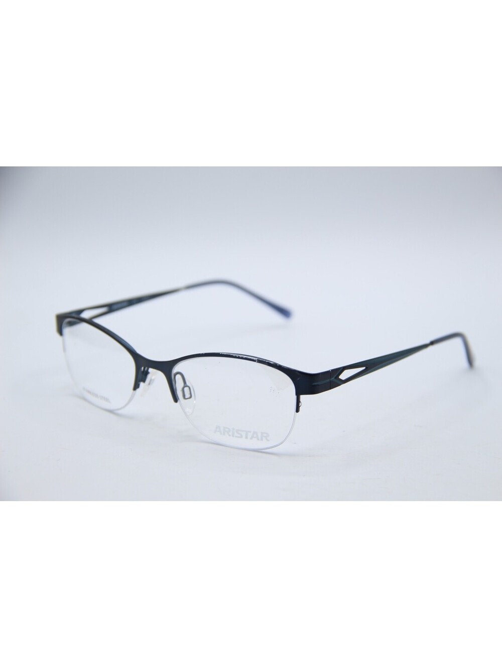 Aristar Charmant Ar 16372 Color-543 Black Blue Authentic Eyeglasses 51-18-135